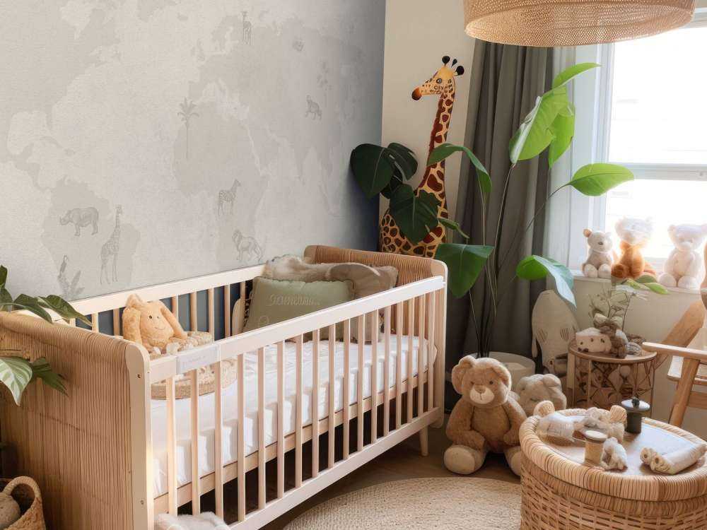 Verdenskart skisse grønn